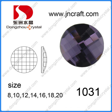 Pierre ronde de bijoux en cristal pour les accessoires de mode (DZ-1031)